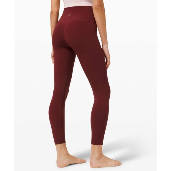Lululemon NWOT Align Pant 25" Red Merlot Size 12 - Picture 1 of 7